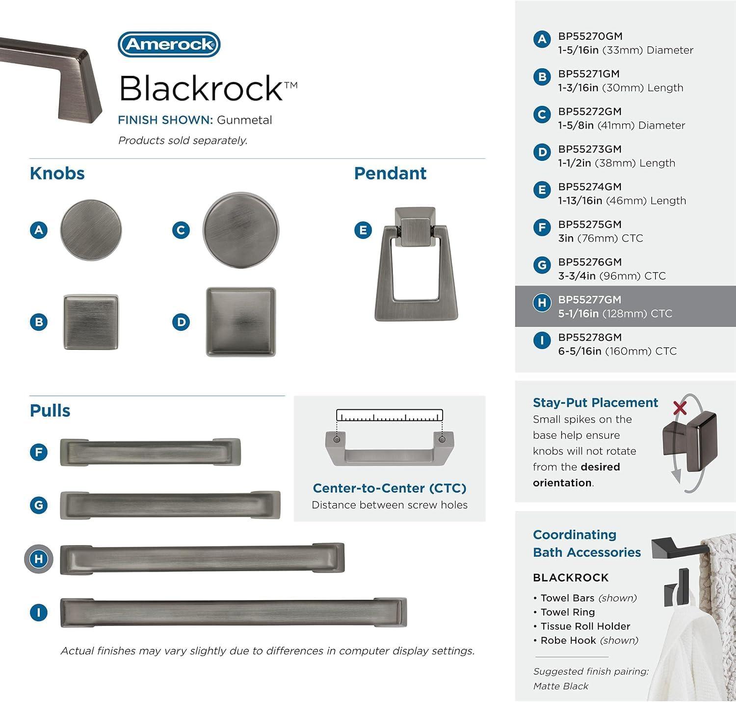 imageAmerock Appliance Pull Black Bronze 12 inch 305 mm Center to Center Blackrock 1 Pack Drawer Pull Drawer Handle Cabinet HardwareGunmetal