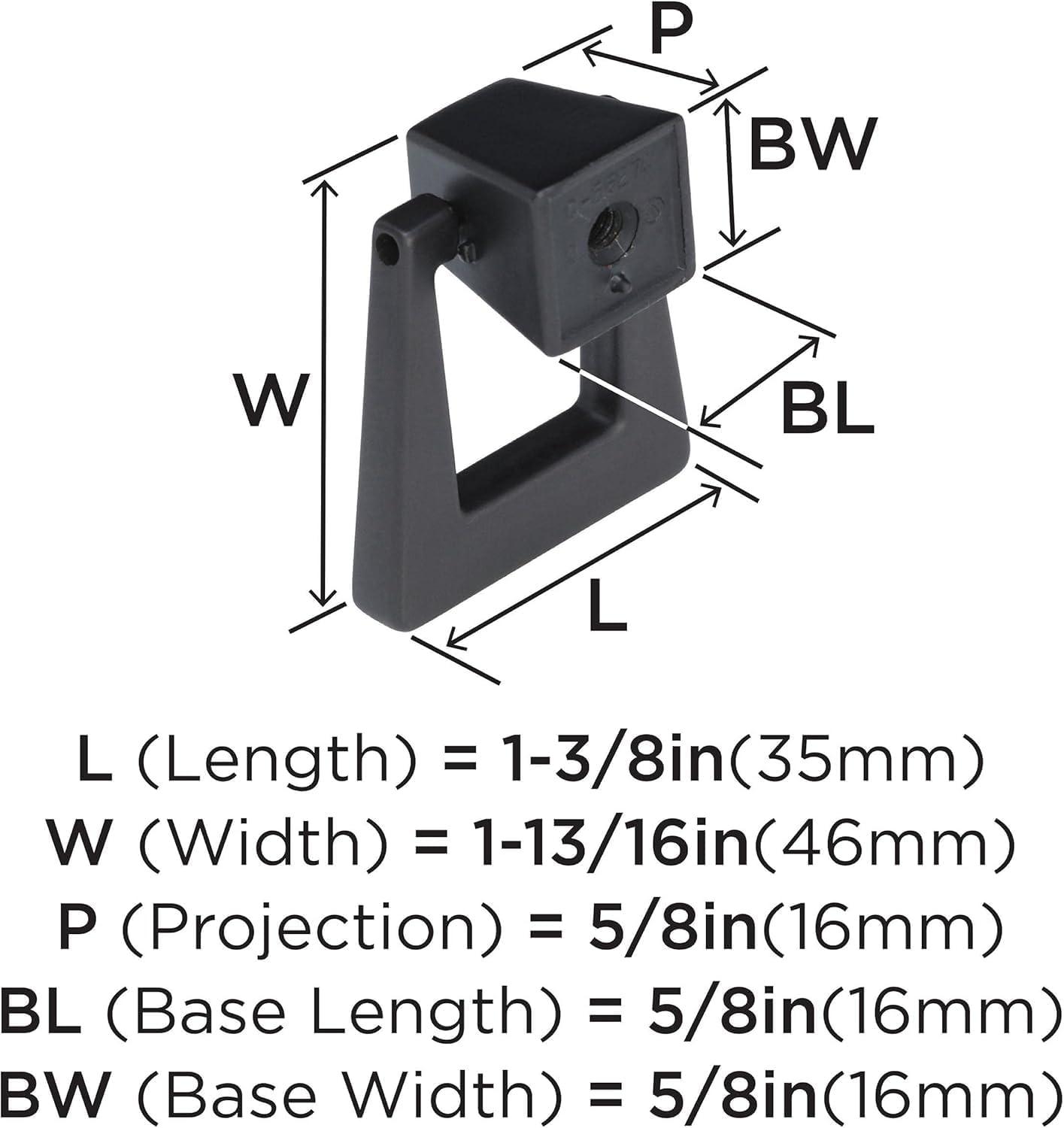imageAmerock Cabinet Knob Black Bronze 158 inch 41 mm Diameter Blackrock 1 Pack Drawer Knob Cabinet HardwareBlack Bronze