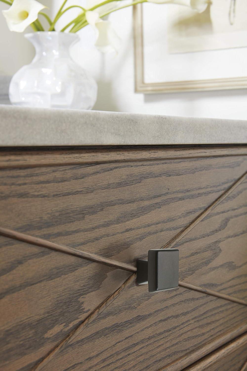imageAmerock Cabinet Knob Black Bronze 158 inch 41 mm Diameter Blackrock 1 Pack Drawer Knob Cabinet HardwareBlack Bronze
