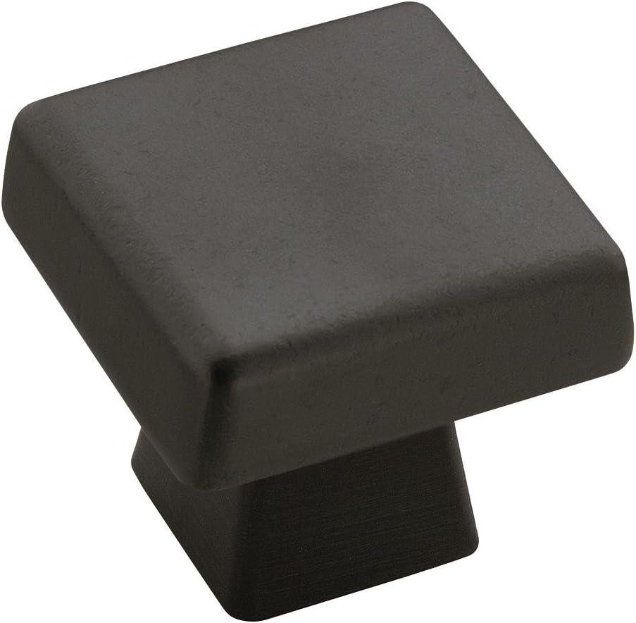 imageAmerock Cabinet Knob Black Bronze 158 inch 41 mm Diameter Blackrock 1 Pack Drawer Knob Cabinet HardwareBlack Bronze
