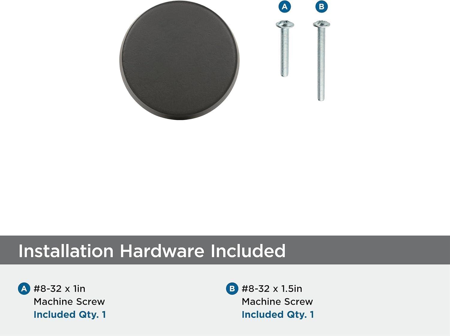 imageAmerock Cabinet Knob Black Bronze 158 inch 41 mm Diameter Blackrock 1 Pack Drawer Knob Cabinet HardwareBlack Bronze