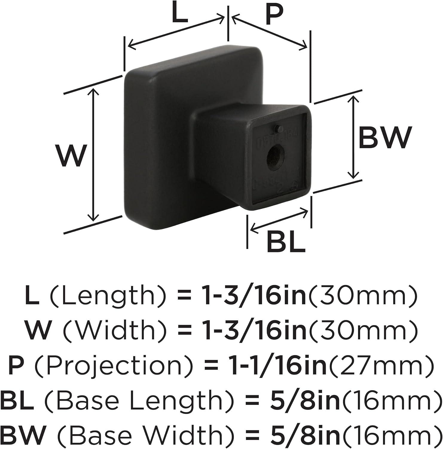 imageAmerock Cabinet Knob Black Bronze 158 inch 41 mm Diameter Blackrock 1 Pack Drawer Knob Cabinet HardwareBlack Bronze