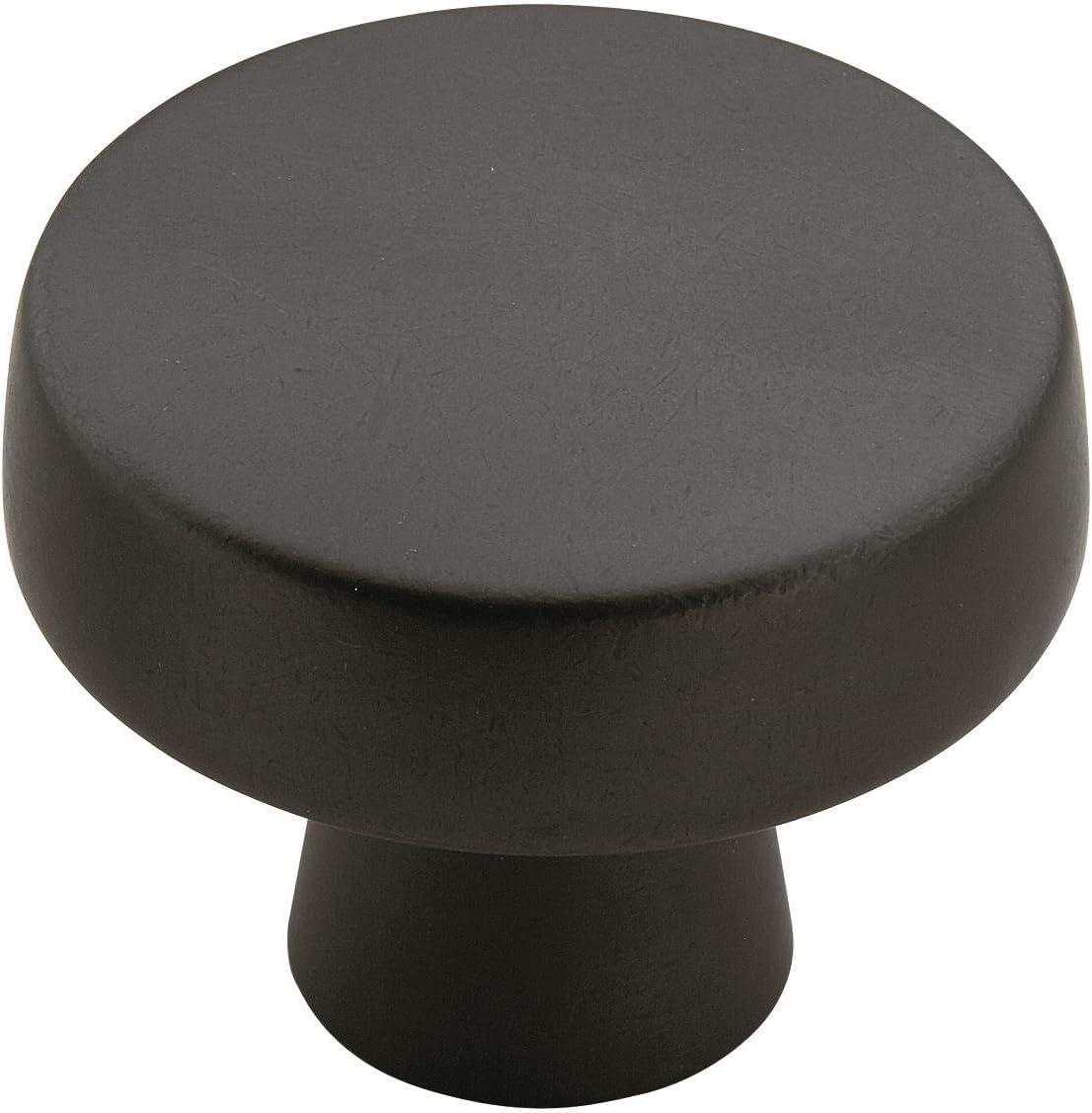 imageAmerock Cabinet Knob Black Bronze 158 inch 41 mm Diameter Blackrock 1 Pack Drawer Knob Cabinet HardwareBlack Bronze