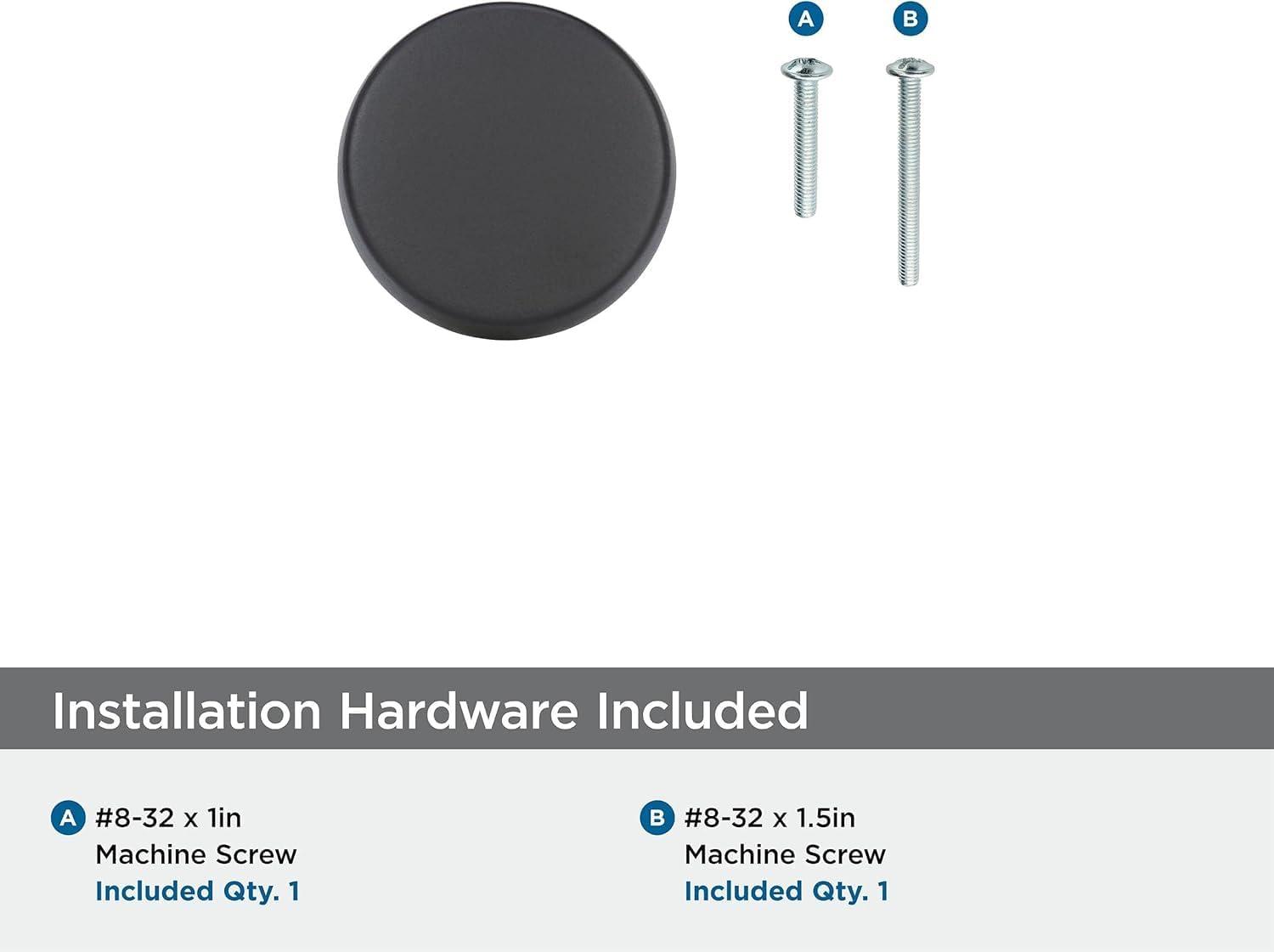imageAmerock Cabinet Knob Black Bronze 158 inch 41 mm Diameter Blackrock 1 Pack Drawer Knob Cabinet HardwareBlack Bronze