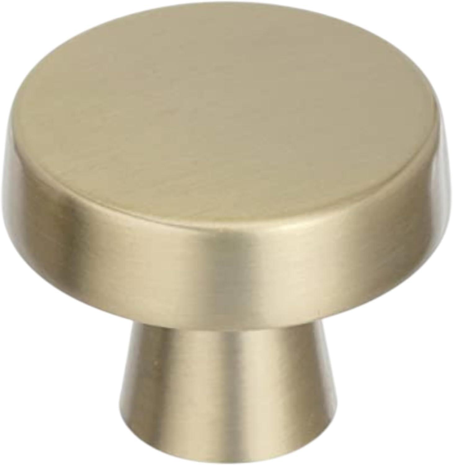 imageAmerock Cabinet Knob Black Bronze 158 inch 41 mm Diameter Blackrock 1 Pack Drawer Knob Cabinet HardwareGolden Champagne