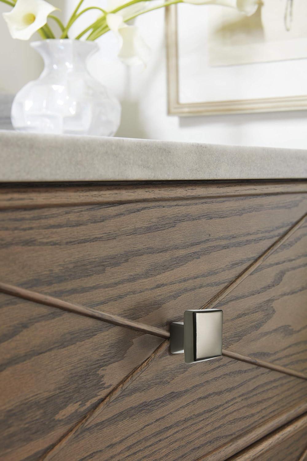 imageAmerock Cabinet Knob Black Bronze 158 inch 41 mm Diameter Blackrock 1 Pack Drawer Knob Cabinet HardwareGunmetal
