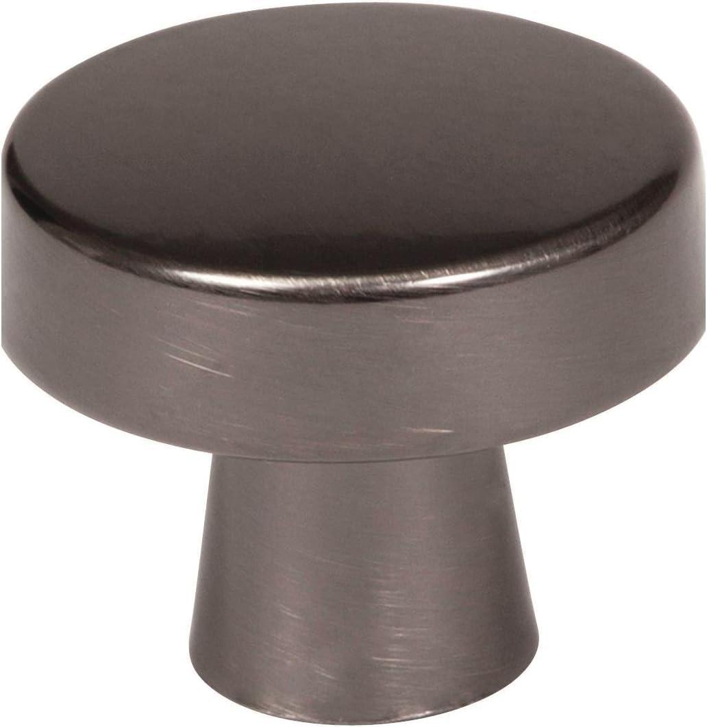 imageAmerock Cabinet Knob Black Bronze 158 inch 41 mm Diameter Blackrock 1 Pack Drawer Knob Cabinet HardwareGunmetal