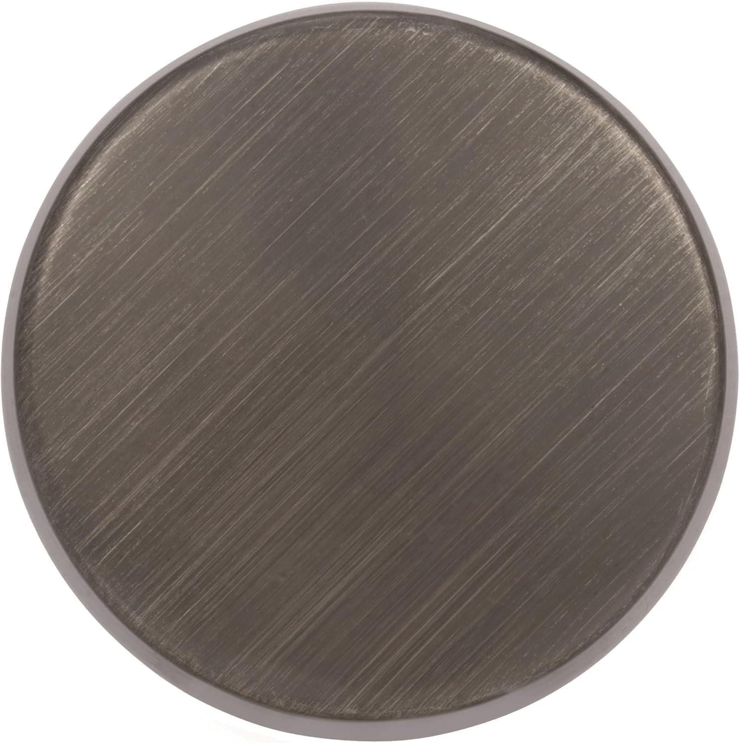 imageAmerock Cabinet Knob Black Bronze 158 inch 41 mm Diameter Blackrock 1 Pack Drawer Knob Cabinet HardwareGunmetal