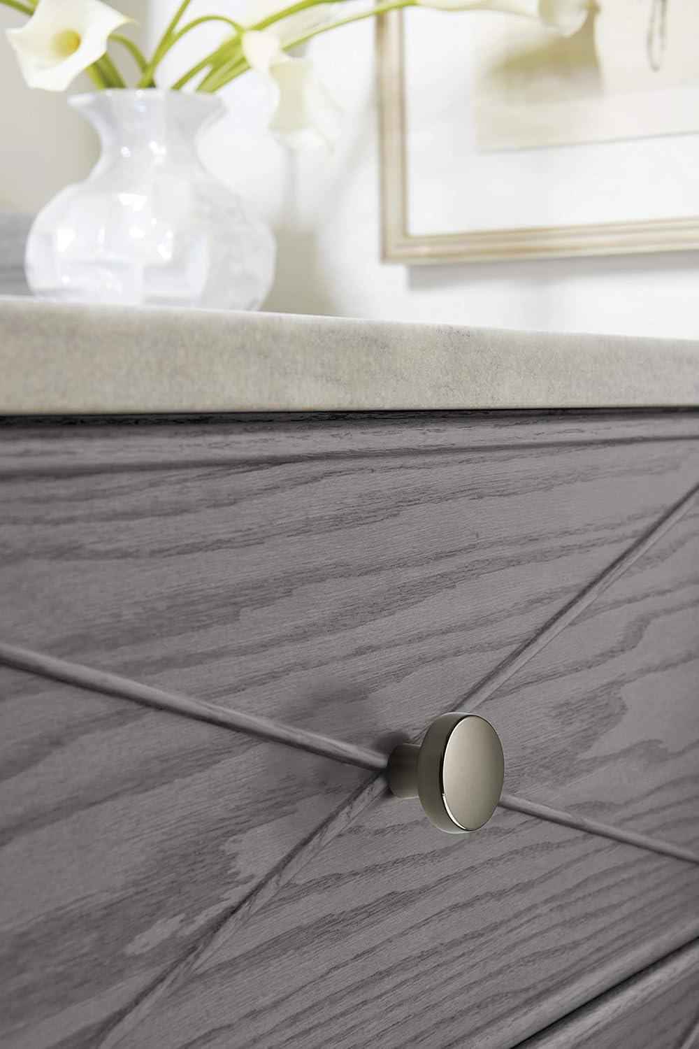 imageAmerock Cabinet Knob Black Bronze 158 inch 41 mm Diameter Blackrock 1 Pack Drawer Knob Cabinet HardwareGunmetal