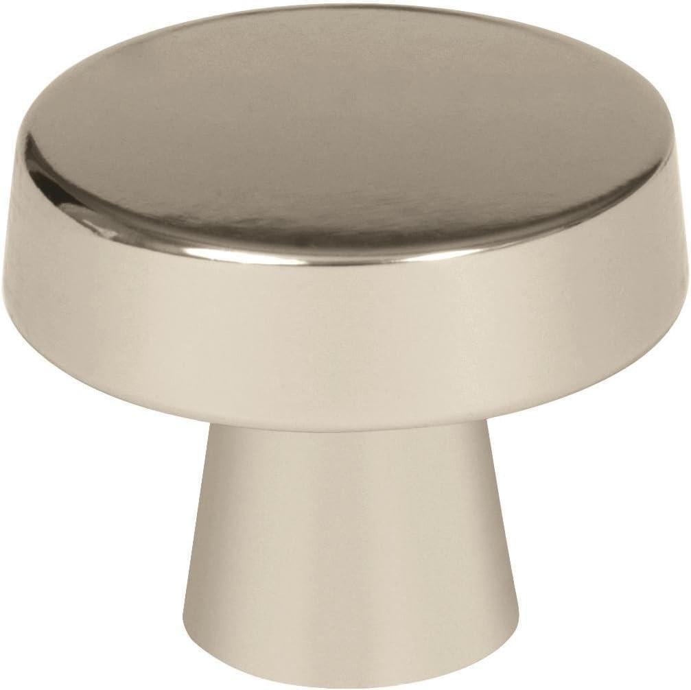 imageAmerock Cabinet Knob Black Bronze 158 inch 41 mm Diameter Blackrock 1 Pack Drawer Knob Cabinet HardwarePolished Nickel