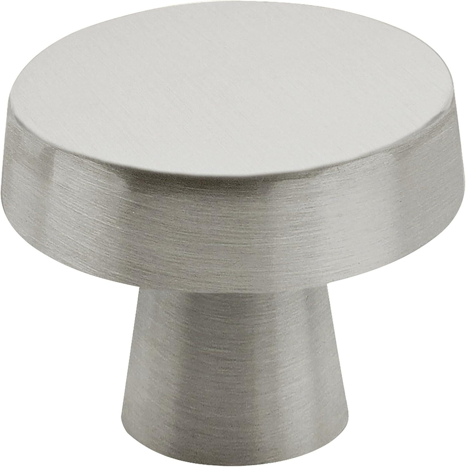 imageAmerock Cabinet Knob Black Bronze 158 inch 41 mm Diameter Blackrock 1 Pack Drawer Knob Cabinet HardwareSatin Nickel
