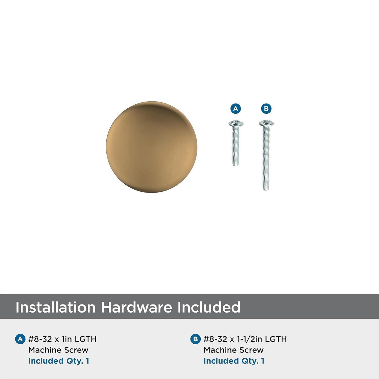 imageAmerock Cabinet Knob Oil Rubbed Bronze 114 inch 32 mm Diameter Edona 10 Pack Drawer Knob Cabinet HardwareChampagne Bronze