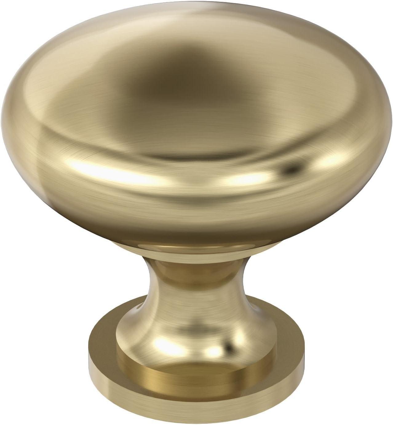 imageAmerock Cabinet Knob Oil Rubbed Bronze 114 inch 32 mm Diameter Edona 10 Pack Drawer Knob Cabinet HardwareGolden Champagne