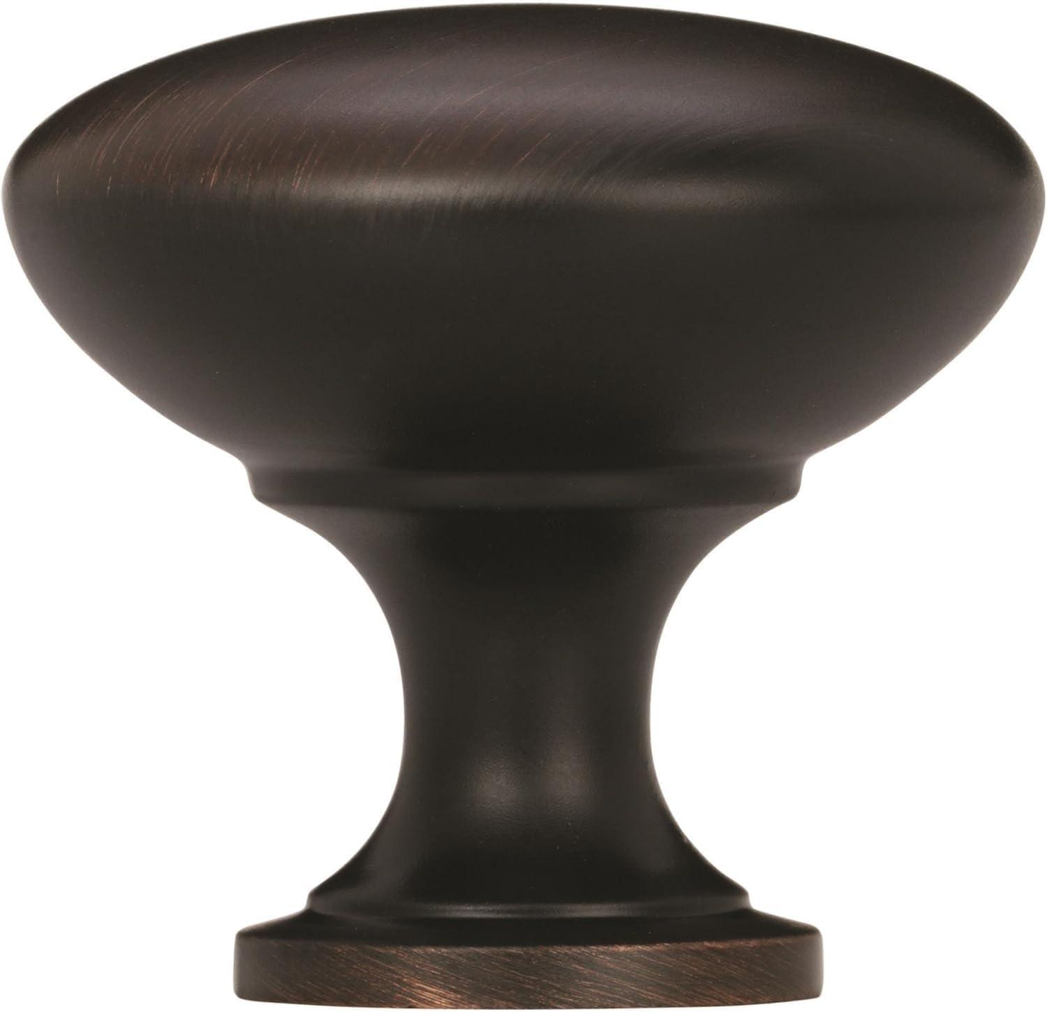 imageAmerock Cabinet Knob Oil Rubbed Bronze 114 inch 32 mm Diameter Edona 10 Pack Drawer Knob Cabinet HardwareOil Rubbed Bronze