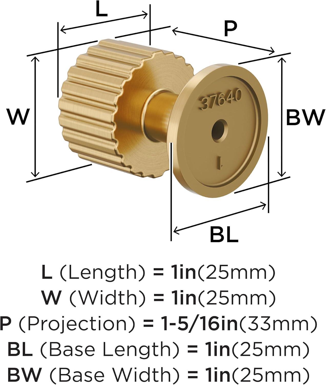 imageAmerock Ballard 1 inch 25mm Diameter Matte Black Cabinet Knob BP37640MBChampagne Bronze