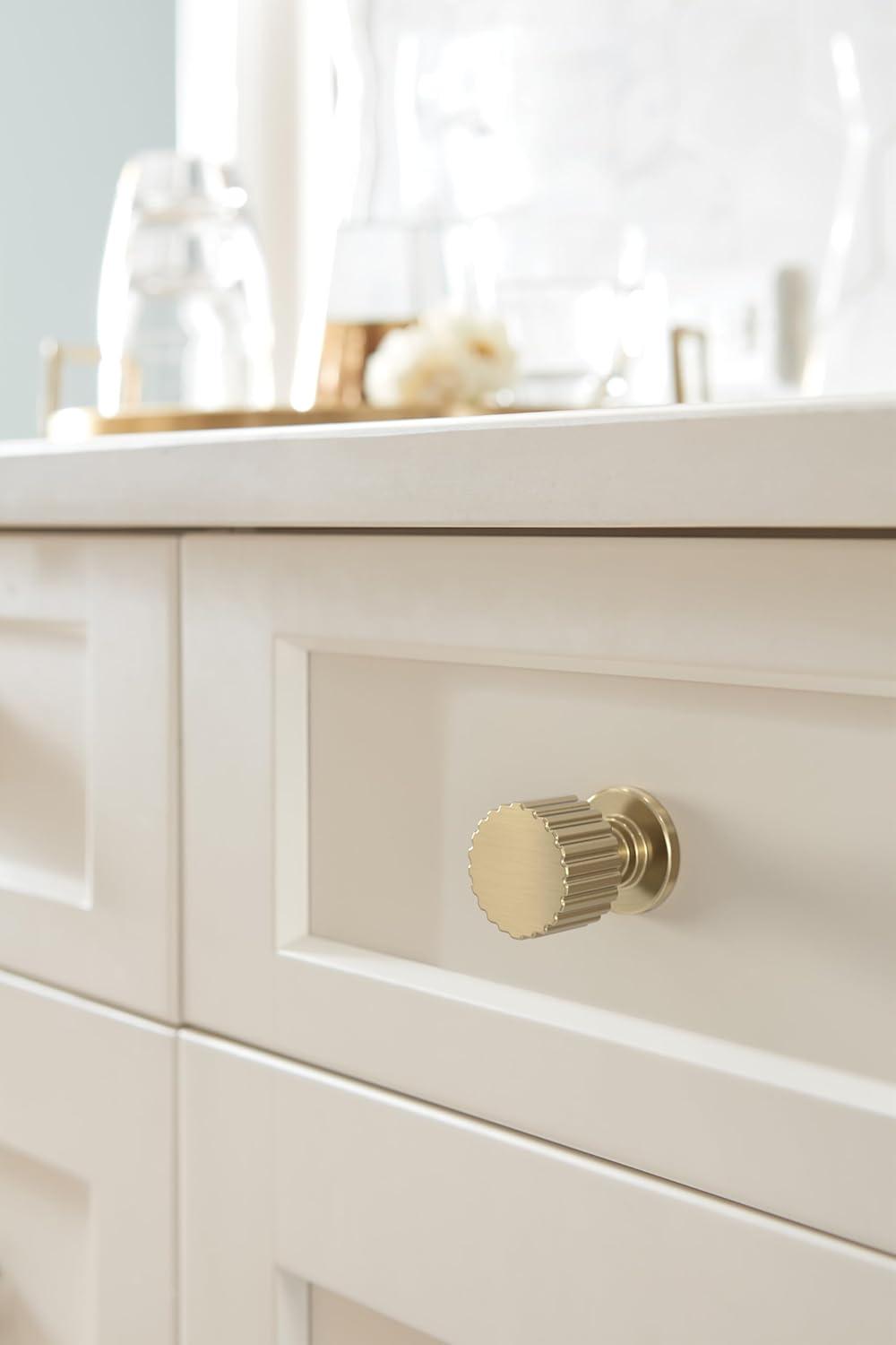 imageAmerock Ballard 1 inch 25mm Diameter Matte Black Cabinet Knob BP37640MBGolden Champagne