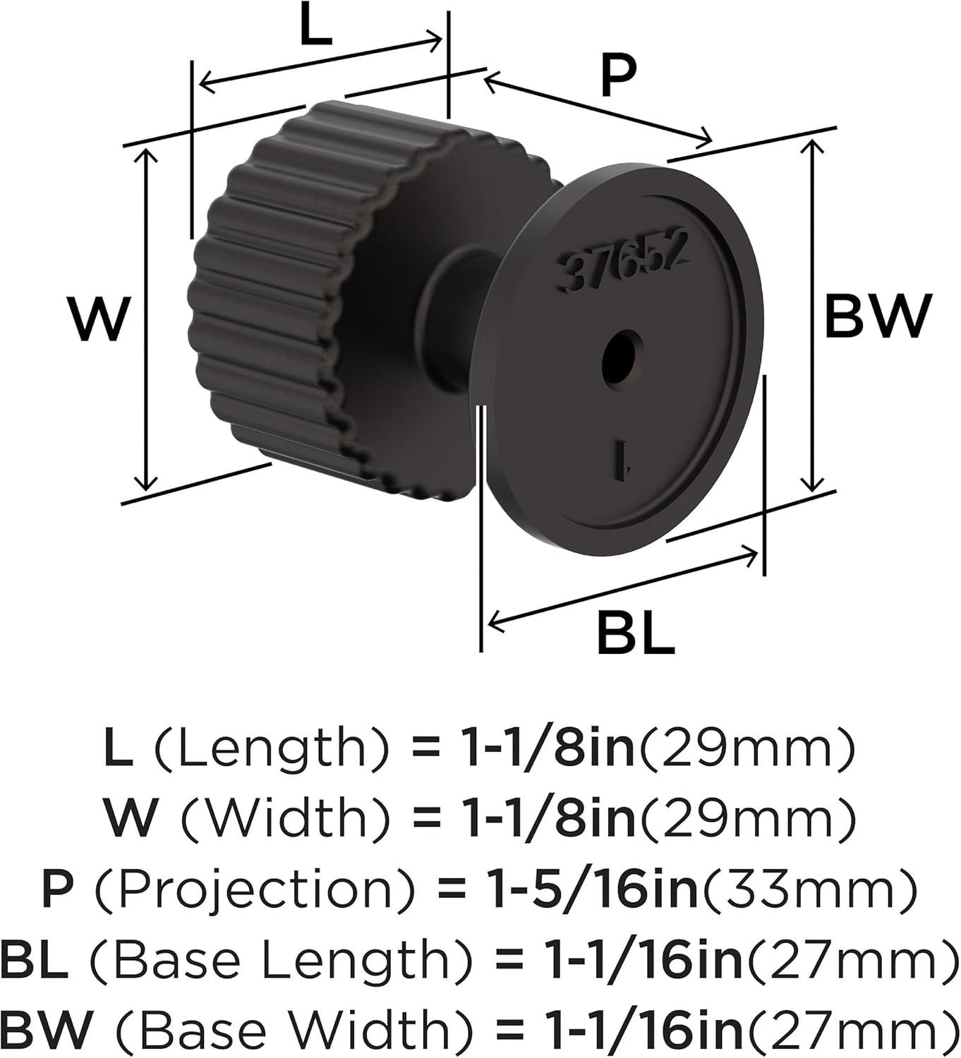 imageAmerock Ballard 1 inch 25mm Diameter Matte Black Cabinet Knob BP37640MBOil Rubbed Bronze