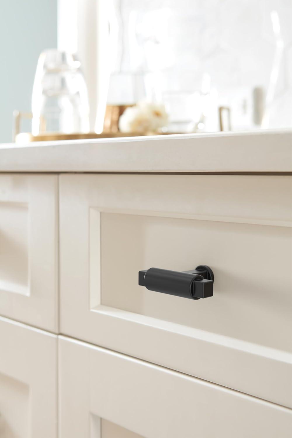 imageAmerock Balon 1 inch 25mm Diameter Champagne Bronze Cabinet Knob BP37480CZMatte Black