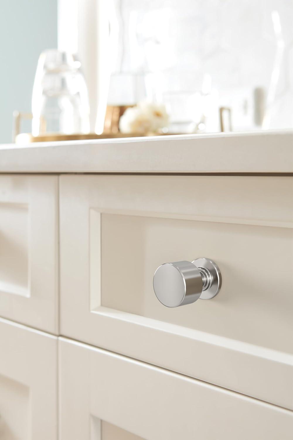 imageAmerock Balon 1 inch 25mm Diameter Champagne Bronze Cabinet Knob BP37480CZPolished Chrome