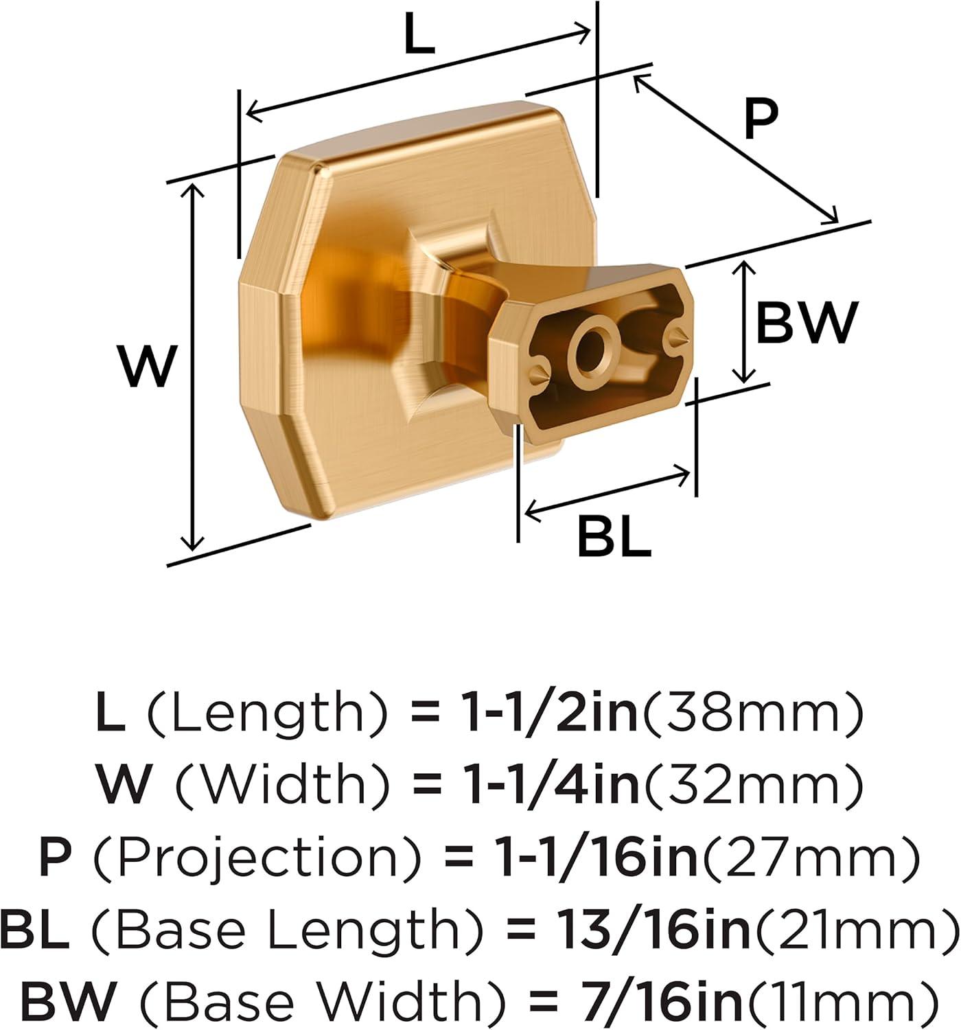 imageAmerock Bellamy 112 inch 38mm Length Champagne Bronze Cabinet Knob BP36687CZChampagne Bronze