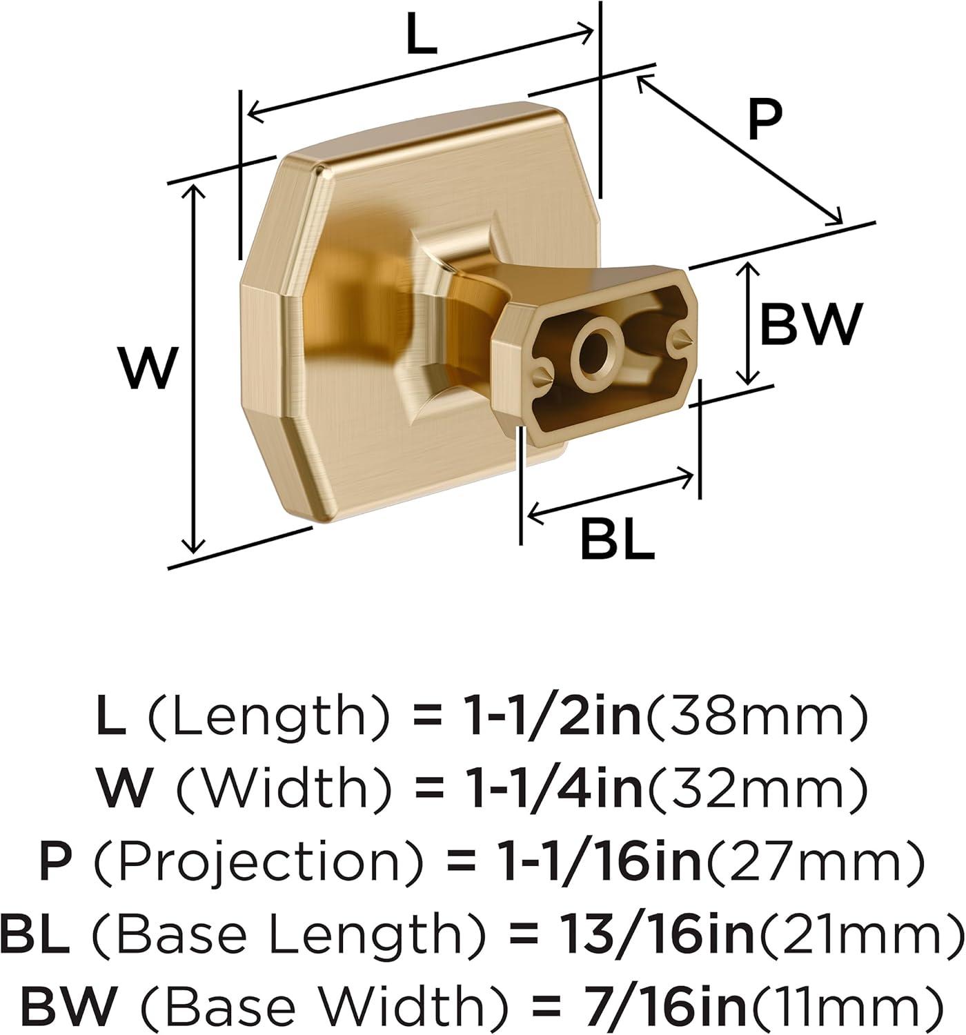 imageAmerock Bellamy 112 inch 38mm Length Champagne Bronze Cabinet Knob BP36687CZGolden Champagne