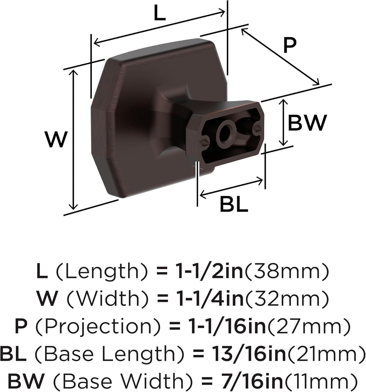 imageAmerock Bellamy 112 inch 38mm Length Champagne Bronze Cabinet Knob BP36687CZOil Rubbed Bronze