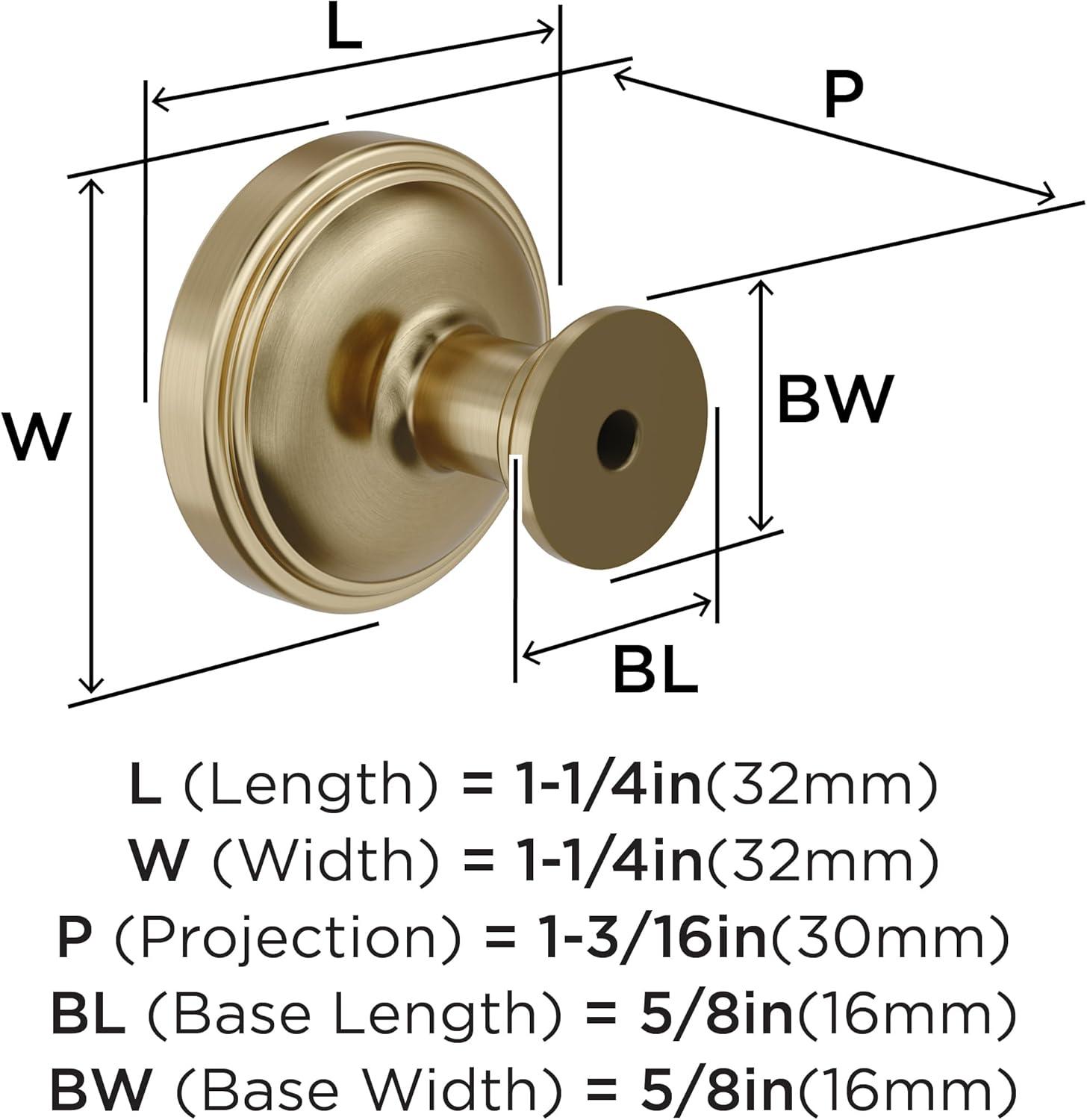 imageAmerock Enlivity 114 inch 32mm Diameter Golden Champagne Cabinet Knob BP37720BBZGolden Champagne