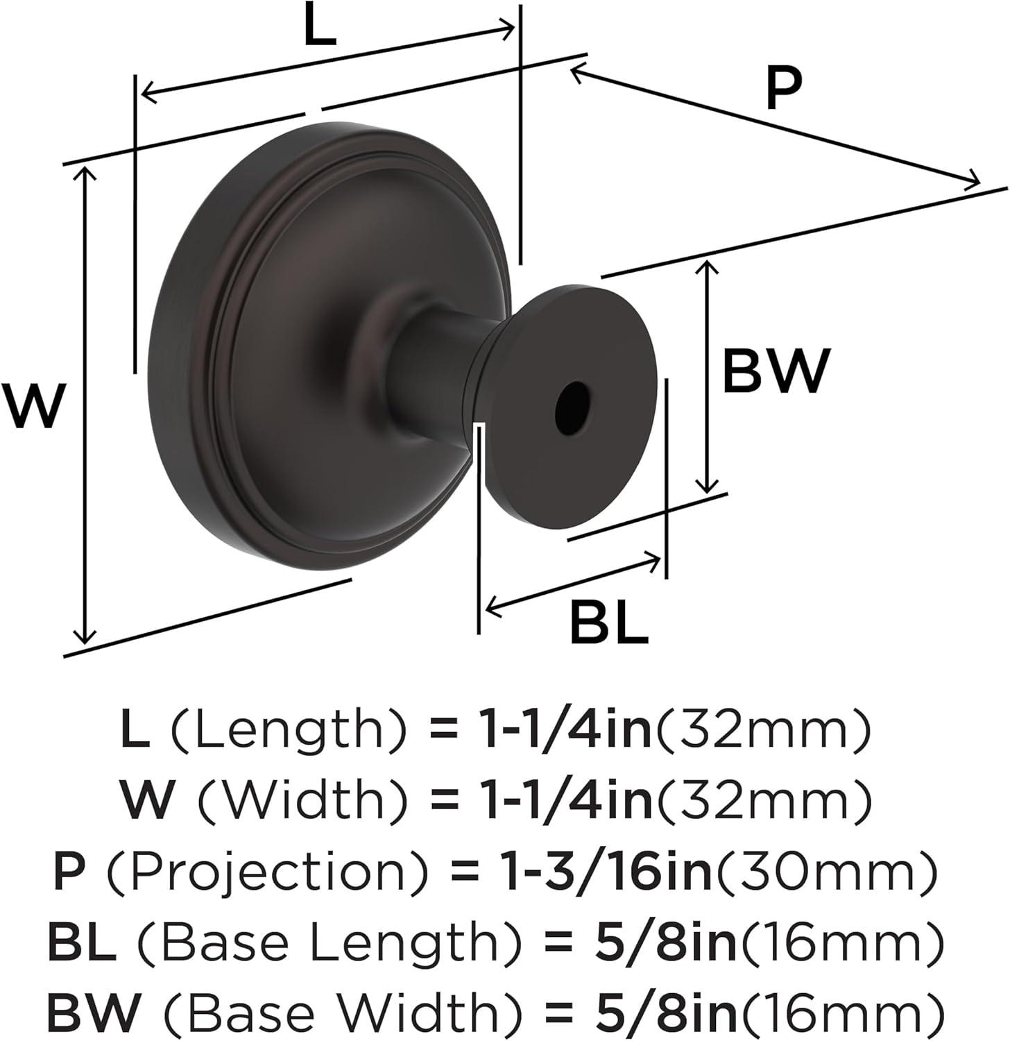 imageAmerock Enlivity 114 inch 32mm Diameter Golden Champagne Cabinet Knob BP37720BBZOil Rubbed Bronze