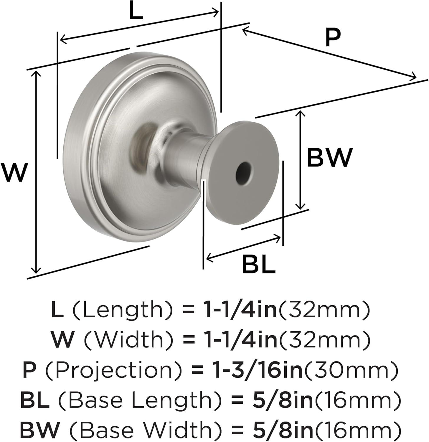 imageAmerock Enlivity 114 inch 32mm Diameter Golden Champagne Cabinet Knob BP37720BBZSatin Nickel