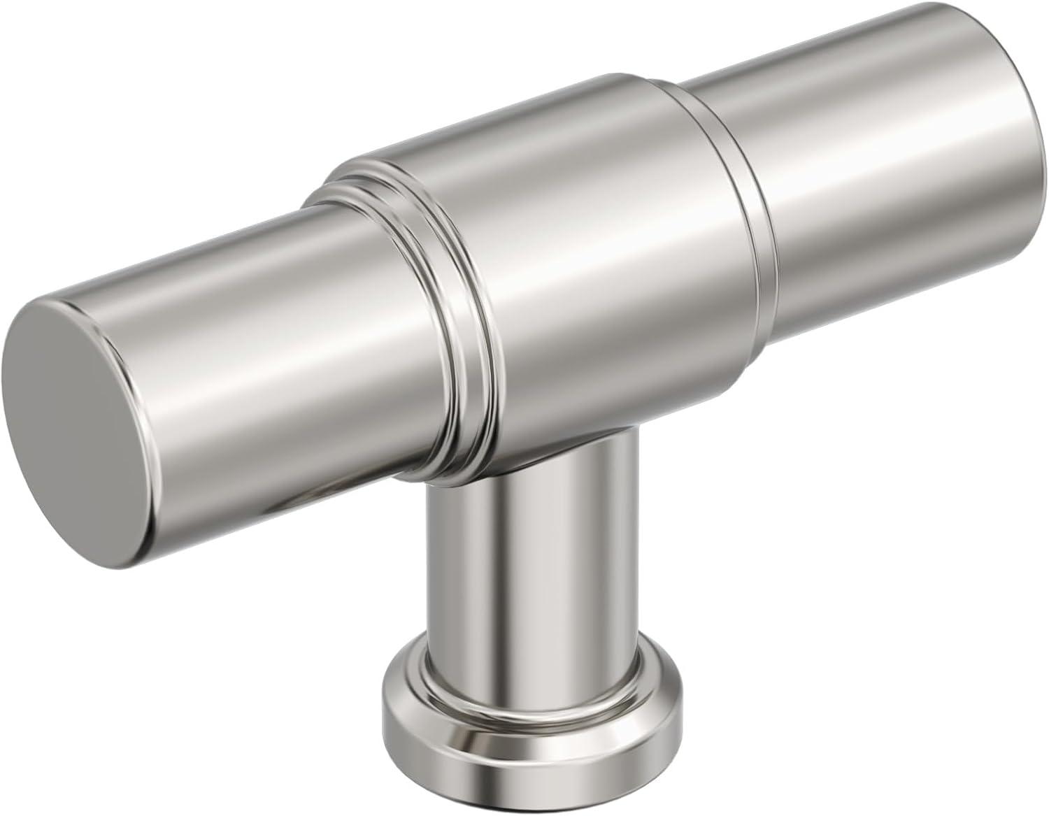 imageAmerock Faircrest 2 inch 51mm Length Satin Nickel Cabinet Knob BP37461G10Polished Nickel