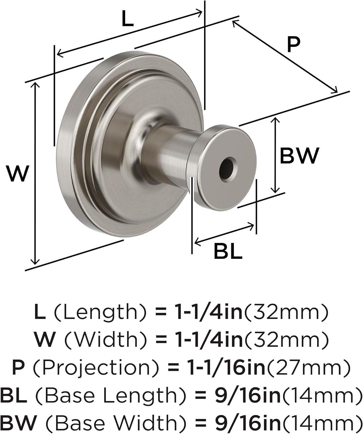 imageAmerock Faircrest 2 inch 51mm Length Satin Nickel Cabinet Knob BP37461G10Satin Nickel