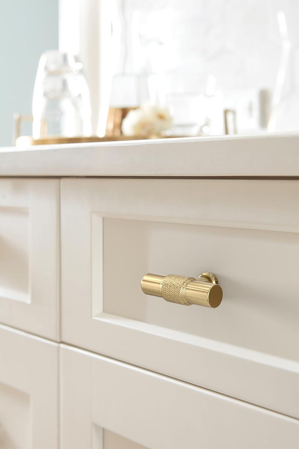 imageAmerock Faraday 2 inch 51mm Length Matte Black Cabinet Knob BP37741MBGolden Champagne