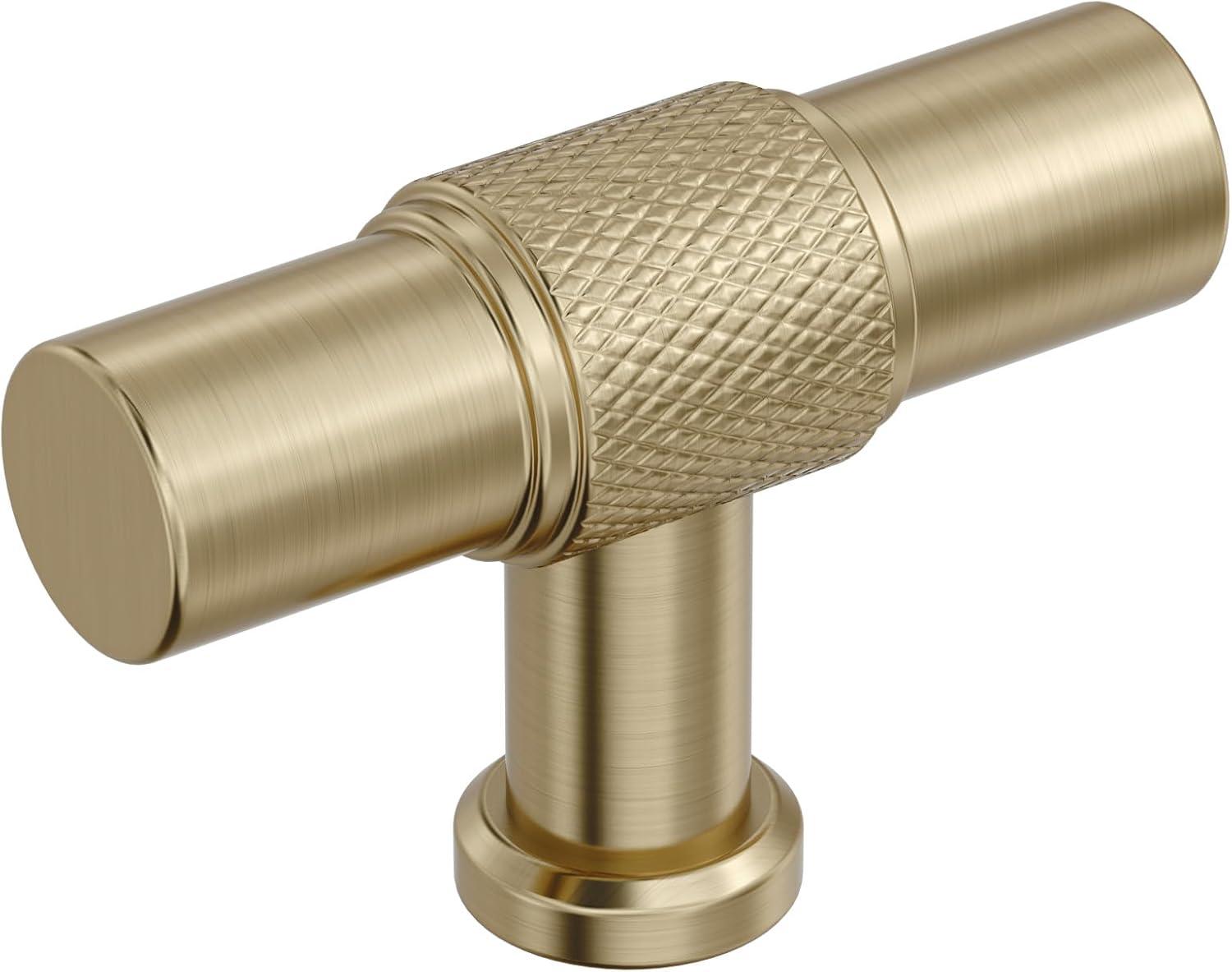 imageAmerock Faraday 2 inch 51mm Length Matte Black Cabinet Knob BP37741MBGolden Champagne