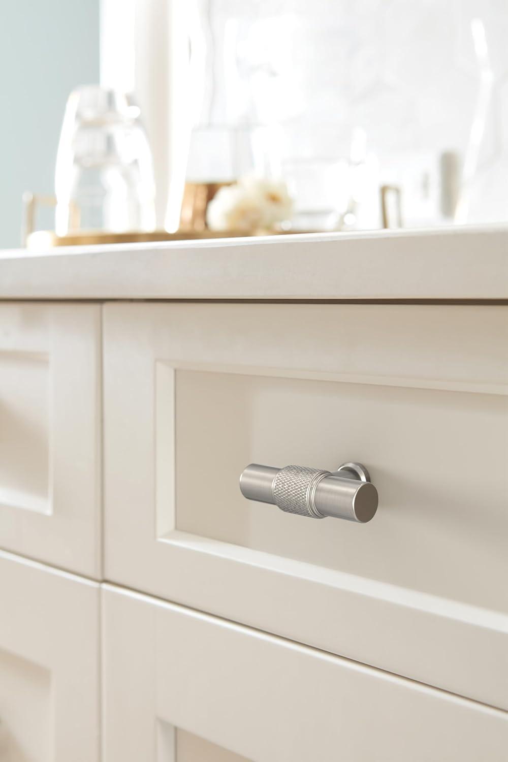 imageAmerock Faraday 2 inch 51mm Length Matte Black Cabinet Knob BP37741MBSatin Nickel