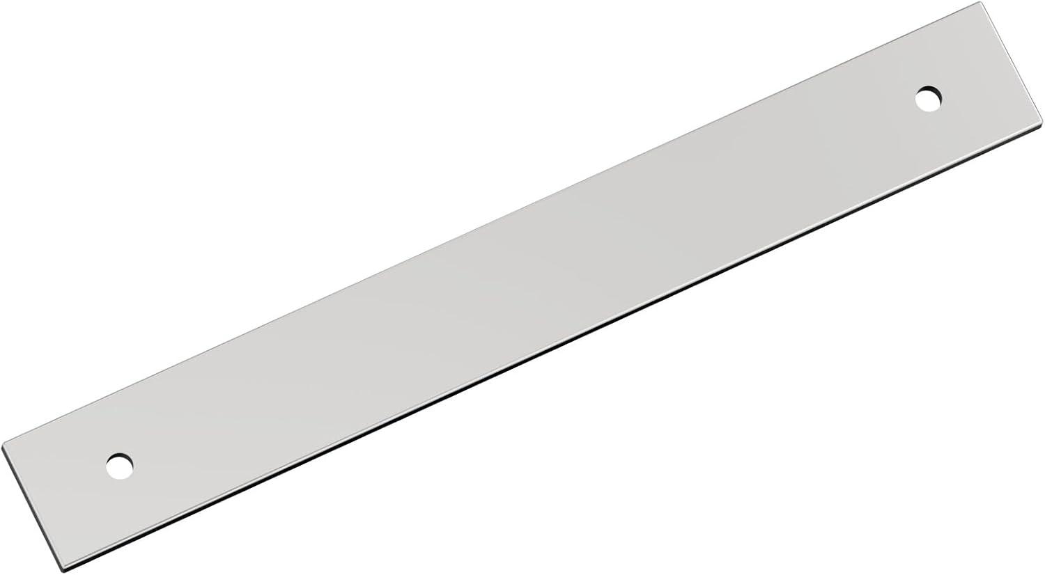 imageAmerock Ladera 6516 inch 160mm CentertoCenter Rectangle Matte Black Cabinet Pull Backplate BP37764MBPolished Chrome