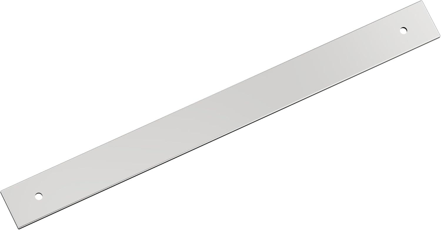 imageAmerock Ladera 6516 inch 160mm CentertoCenter Rectangle Matte Black Cabinet Pull Backplate BP37764MBPolished Chrome