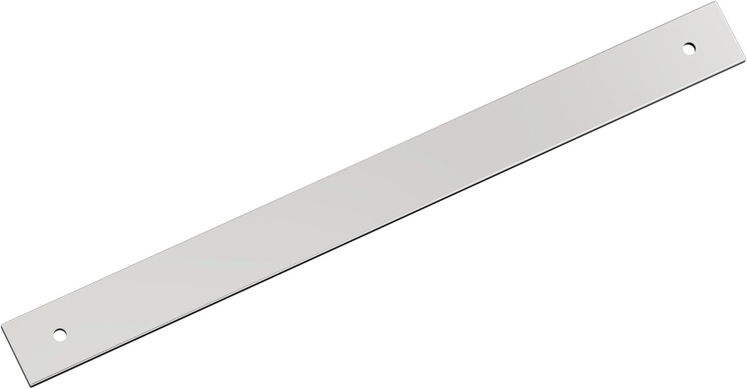 imageAmerock Ladera 6516 inch 160mm CentertoCenter Rectangle Matte Black Cabinet Pull Backplate BP37764MBPolished Chrome