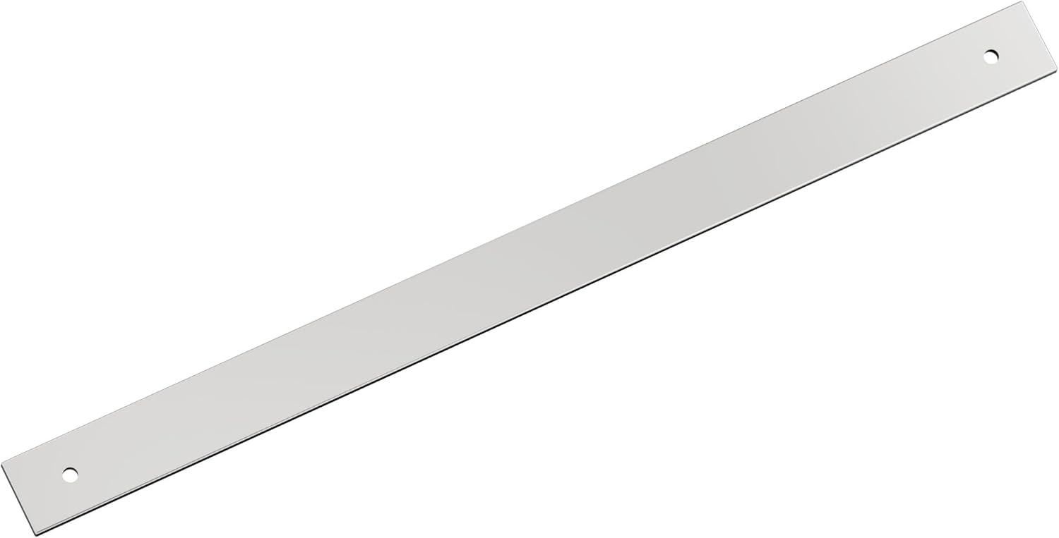 imageAmerock Ladera 6516 inch 160mm CentertoCenter Rectangle Matte Black Cabinet Pull Backplate BP37764MBPolished Chrome