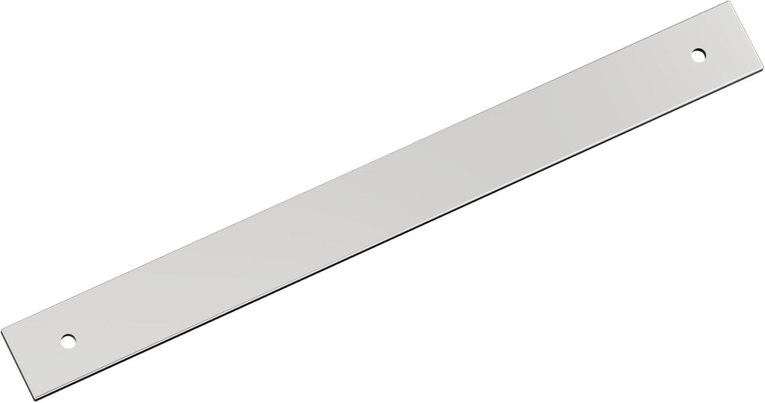 imageAmerock Ladera 6516 inch 160mm CentertoCenter Rectangle Matte Black Cabinet Pull Backplate BP37764MBPolished Chrome