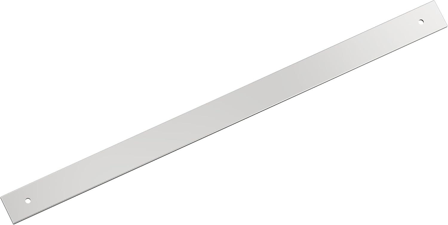 imageAmerock Ladera 6516 inch 160mm CentertoCenter Rectangle Matte Black Cabinet Pull Backplate BP37764MBPolished Chrome