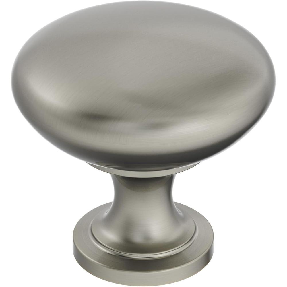 imageAmerock Cabinet Knob Oil Rubbed Bronze 114 inch 32 mm Diameter Edona 10 Pack Drawer Knob Cabinet HardwareAntique Silver