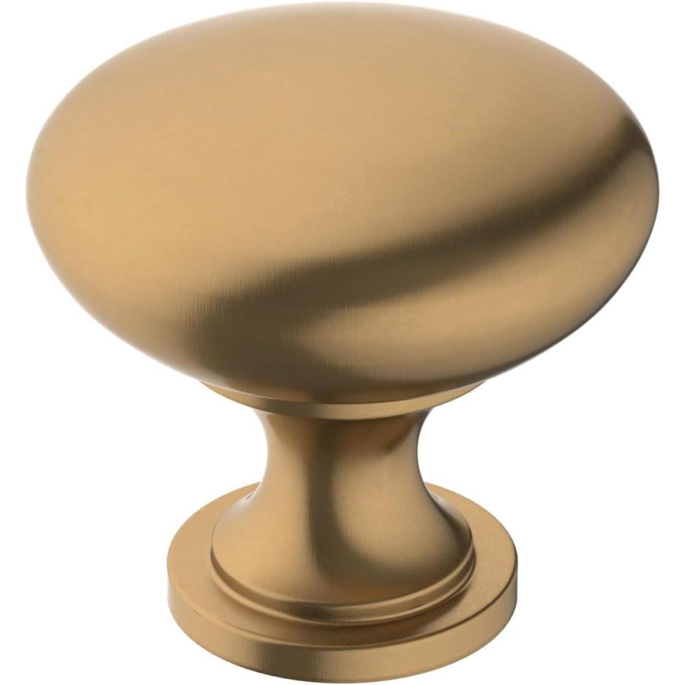 imageAmerock Cabinet Knob Oil Rubbed Bronze 114 inch 32 mm Diameter Edona 10 Pack Drawer Knob Cabinet HardwareChampagne Bronze