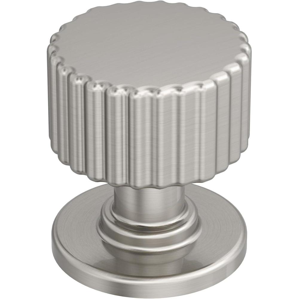 imageAmerock Ballard 1 inch 25mm Diameter Matte Black Cabinet Knob BP37640MBSatin Nickel