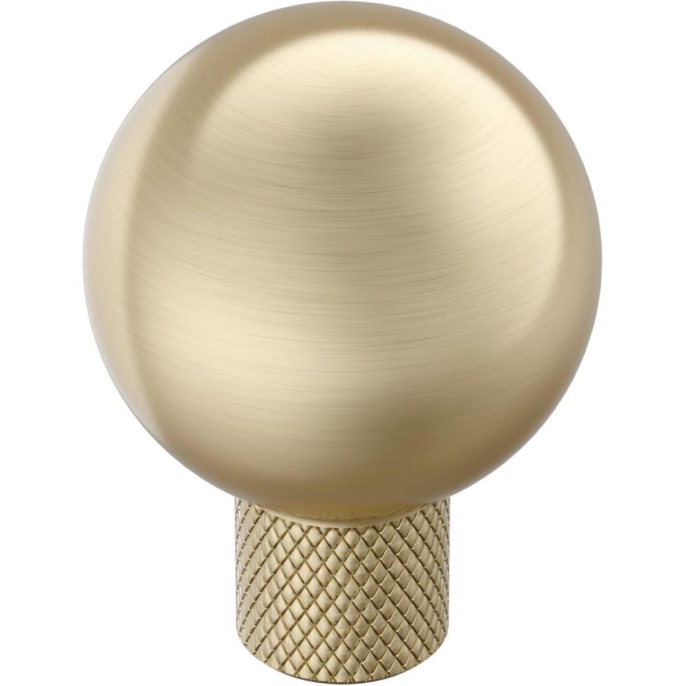 imageAmerock Collet 118 inch 29mm Diameter Satin Nickel Cabinet Knob BP37680G10Golden Champagne