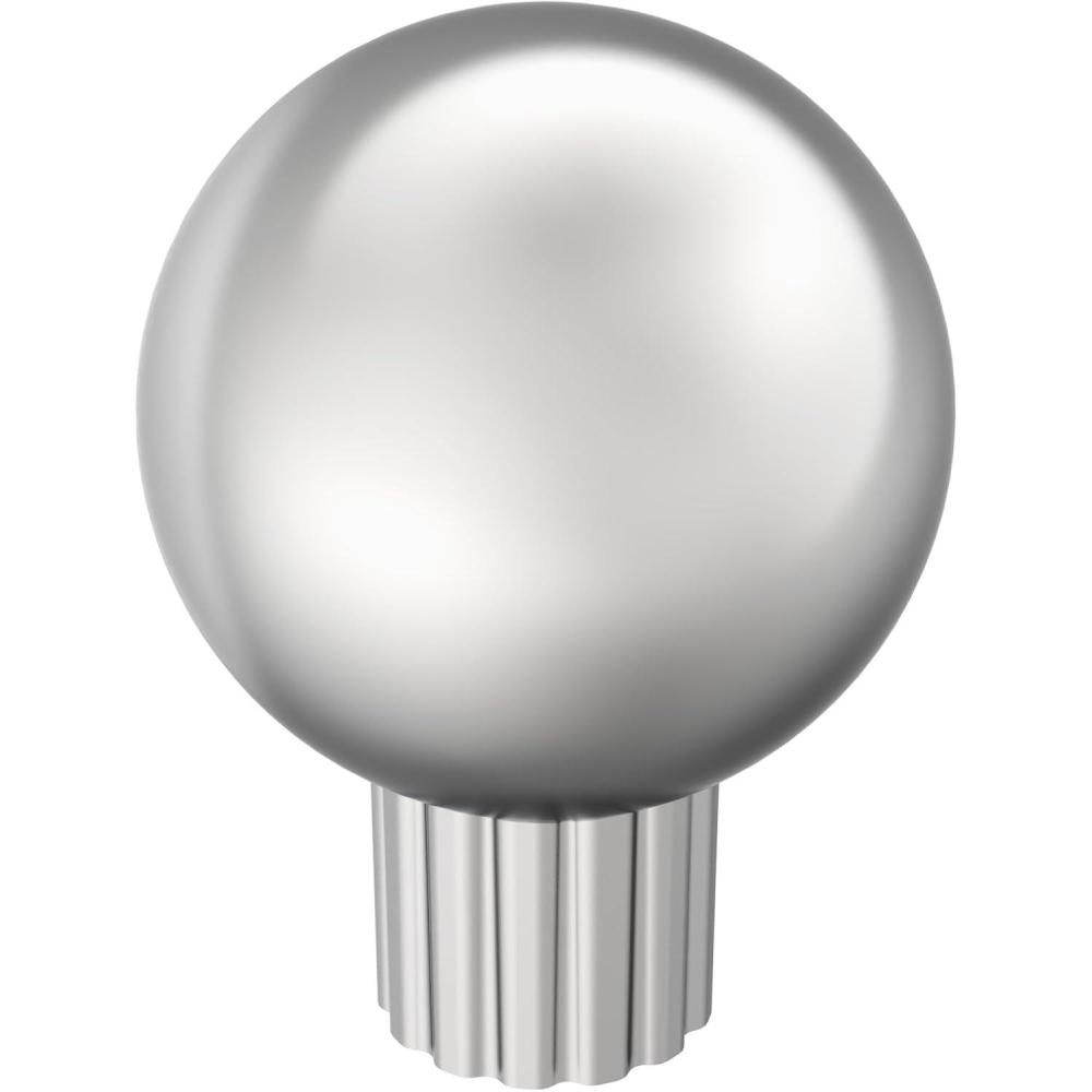 imageAmerock Cowrie 118 inch 29mm Diameter Polished Chrome Cabinet Knob BP3770026Polished Chrome