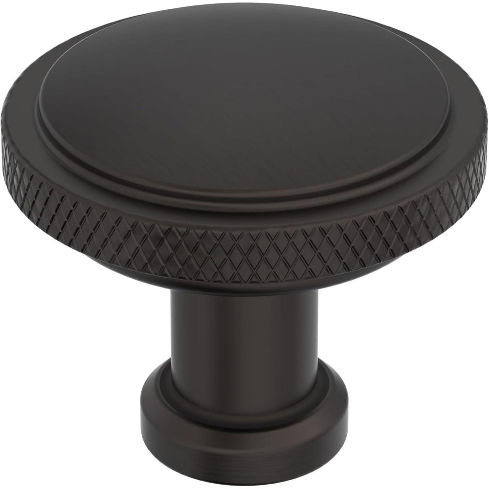 imageAmerock Faraday 2 inch 51mm Length Matte Black Cabinet Knob BP37741MBOil Rubbed Bronze