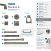 Amerock | Appliance Pull | Black Bronze | 12 inch (305 mm) Center to Center | Blackrock | 1 Pack | Drawer Pull | Drawer Handle | Cabinet Hardware(Gunmetal)