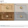 Amerock | Cabinet Knob | Oil Rubbed Bronze | 1-1/4 inch (32 mm) Diameter | Edona | 10 Pack | Drawer Knob | Cabinet Hardware(Burnished Brass)