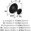 Amerock | Cabinet Knob | Oil Rubbed Bronze | 1-1/4 inch (32 mm) Diameter | Edona | 10 Pack | Drawer Knob | Cabinet Hardware(Oil Rubbed Bronze)