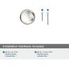 Amerock | Cabinet Knob | Oil Rubbed Bronze | 1-1/4 inch (32 mm) Diameter | Edona | 10 Pack | Drawer Knob | Cabinet Hardware(Polished Nickel)